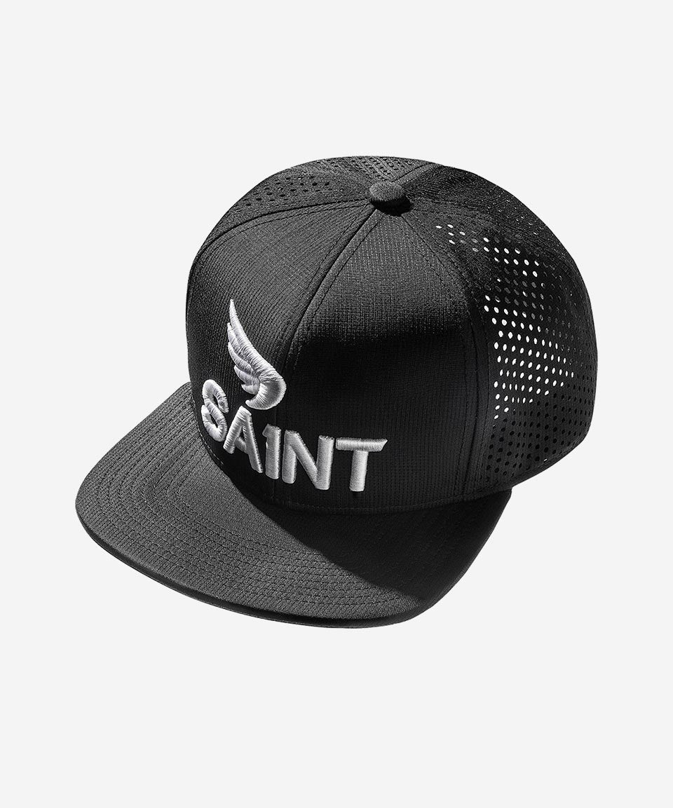 SA1NT 3D LOGO MESH SNAPBACK - BLACK
