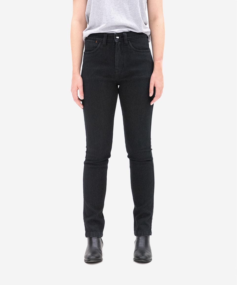 SA1NT WOMEN'S UNBREAKABLE HIGH RISE SKINNY JEANS - BLACK