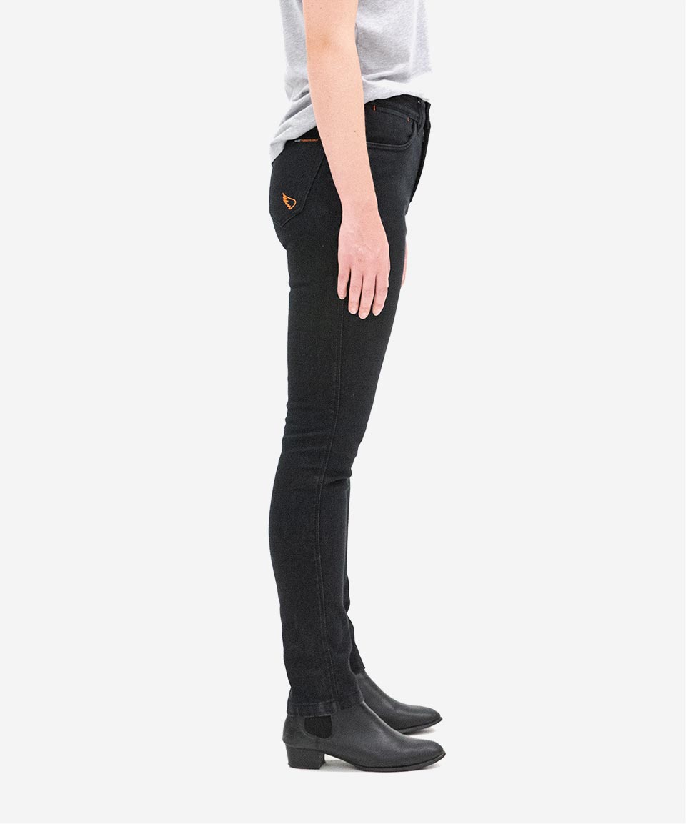 SA1NT WOMEN'S UNBREAKABLE HIGH RISE SKINNY JEANS - BLACK