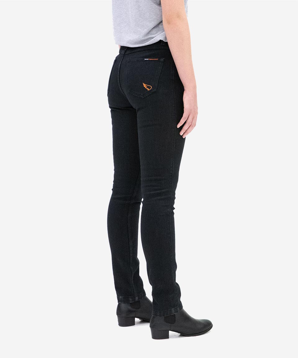 SA1NT WOMEN'S UNBREAKABLE HIGH RISE SKINNY JEANS - BLACK