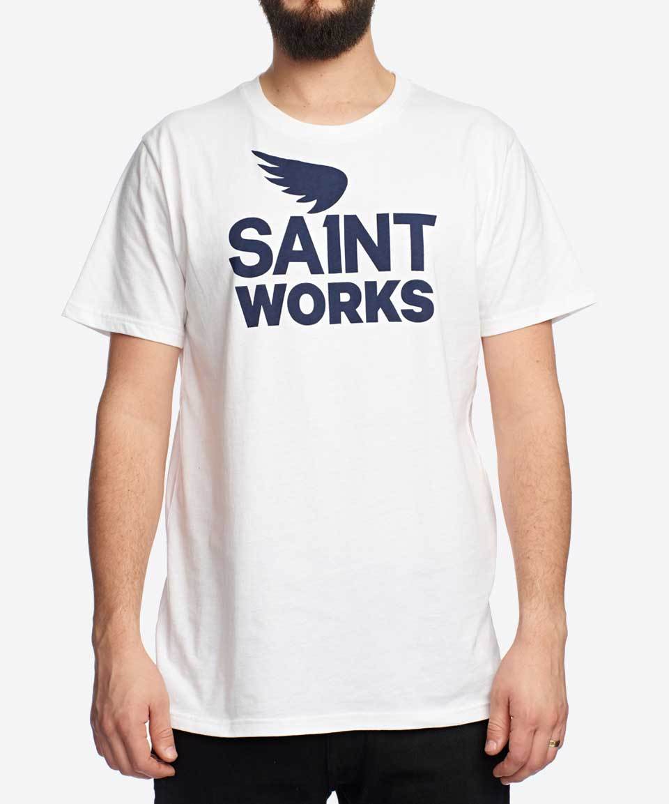 SA1NT LOGO TEE - WHITE