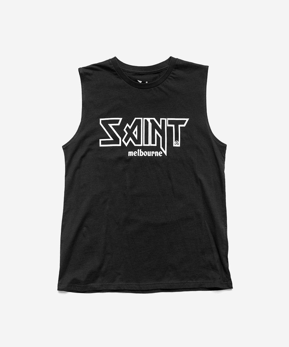 SA1NT WOMENS ROCKER TANK - BLACK