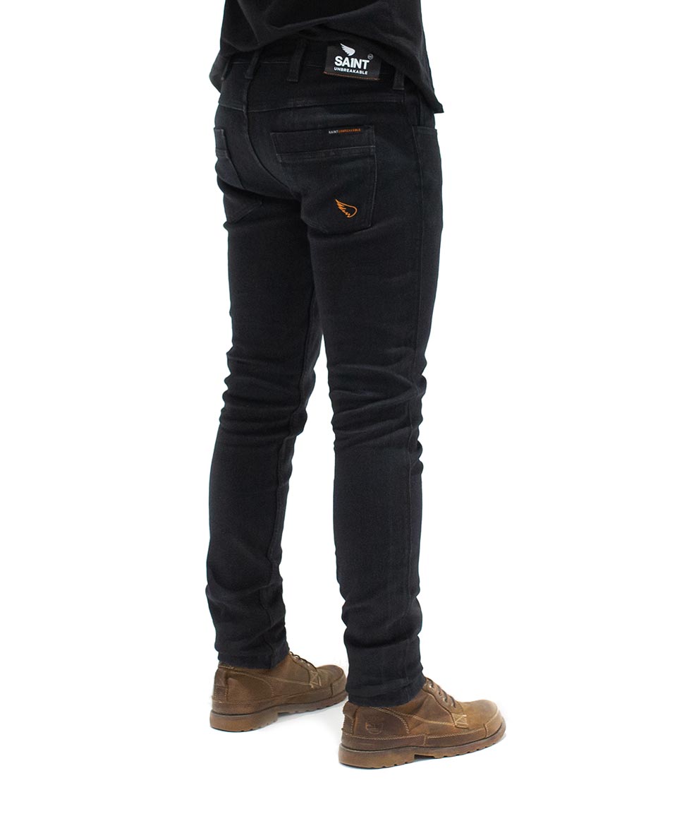 SA1NT UNBREAKABLE SLIM JEANS - BLACK