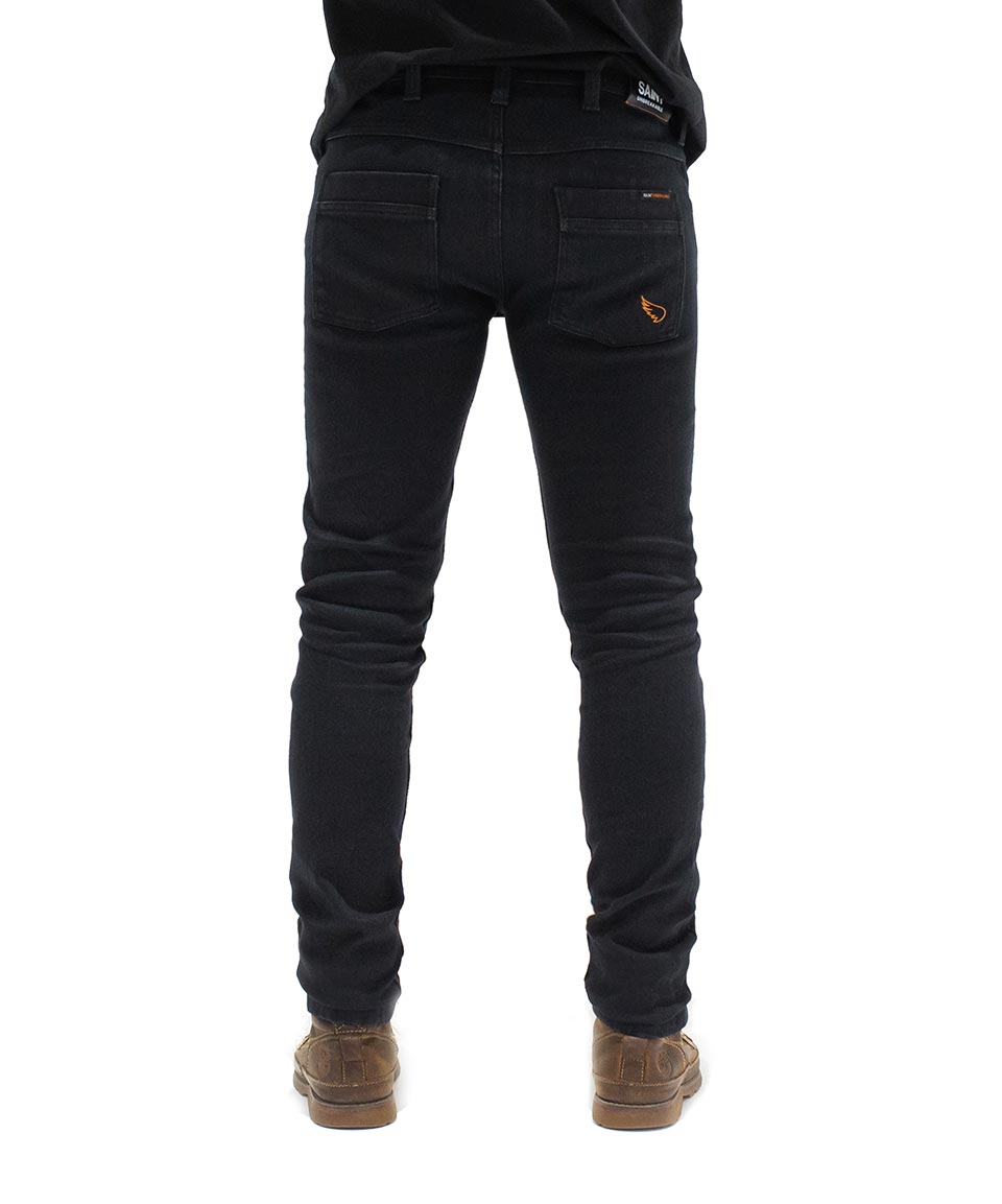 SA1NT UNBREAKABLE SLIM JEANS - BLACK