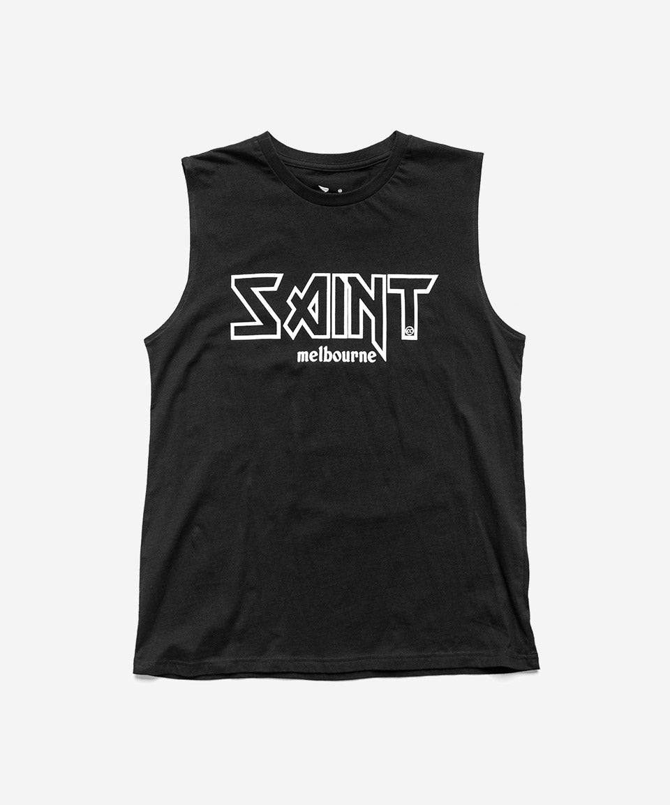 SA1NT WOMENS  ROCKER TANK - BLACK