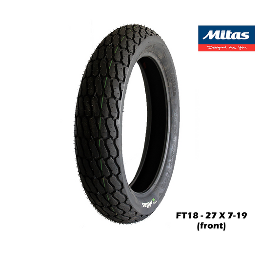 MITAS FT18 flat track tyre (front)